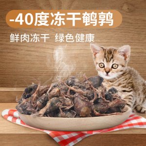 華畜 貓咪凍干鵪鶉寵物貓零食