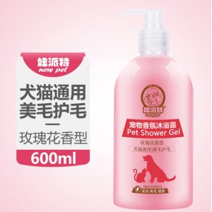 妞派特寵物沐浴露玫瑰花香型600ml