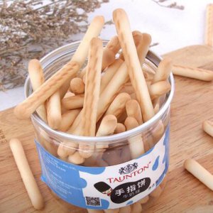 湯頓手指餅干辦公室休閑零食餅干125g藍