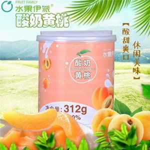 水果伊派 酸奶黃桃罐頭312g