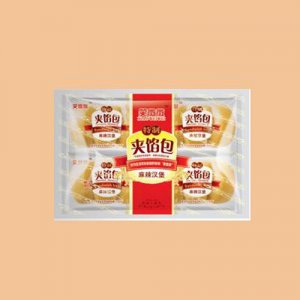 笑微微伊麥夾心面包麻辣漢堡