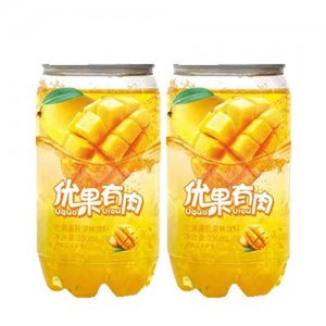 好夢優果優肉芒果果粒果味飲料330ml