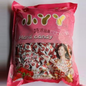 小丫丫草莓味牛奶硬糖2.5kg