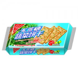 愛比卡無蔗糖蔬菜餅干216g藍色裝