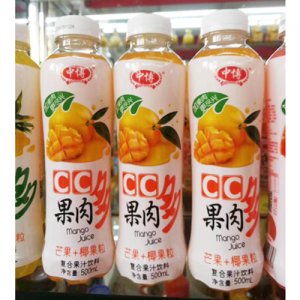 中博芒果+椰果粒復合果汁飲料500ml