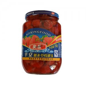 奧星糖水草莓罐頭750g