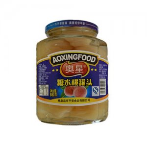 奧星糖水桃罐頭 860g