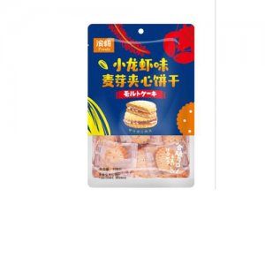 濱崎小龍蝦味麥芽夾心餅干108g