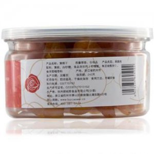 百草味黃桃果肉黃桃干230g罐裝