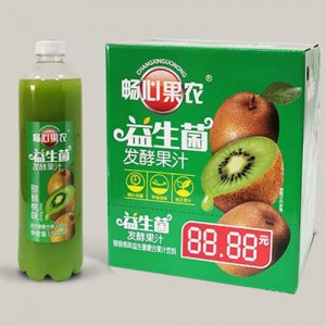 暢心果農獼猴桃味益生菌發酵果汁1.5L