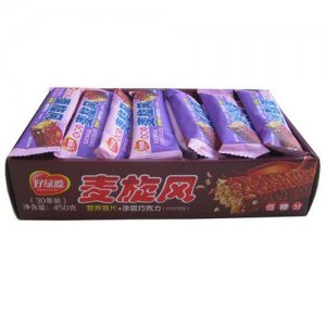 好綠源麥旋風(fēng)巧克力涂層燕麥糖450g