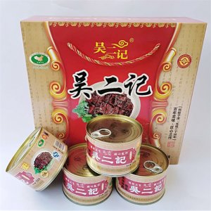 吳二記牛巴牛肉罐頭250g