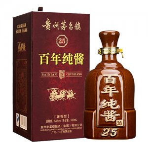 老掌柜醬香型白酒百年純醬25年瓶裝