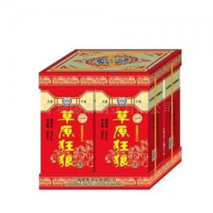 草原紅福牌草原狂狼酒白酒