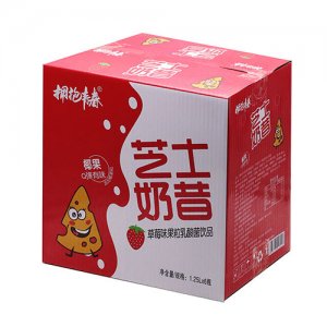 擁抱青春草莓味果粒乳酸菌飲品1.25LX6瓶