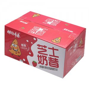 擁抱青春草莓味果粒乳酸菌飲品380mlx15瓶