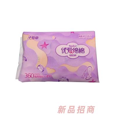 優(yōu)愛草優(yōu)愛綿綿夜用加長衛(wèi)生巾 360mm