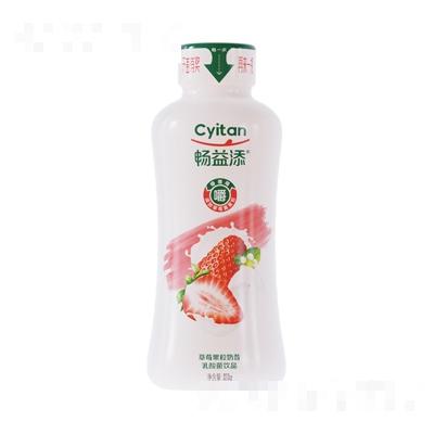 暢益添草莓果粒奶昔飲品330g