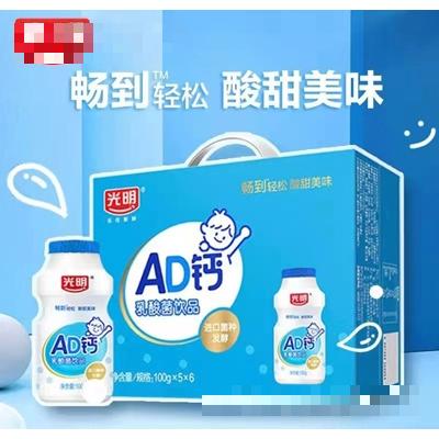 光明AD鈣乳酸菌飲品100gX5X6