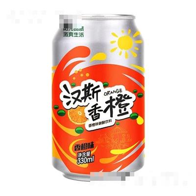 漢斯香橙味碳酸飲料310ml