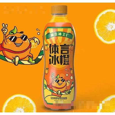 體言橙子風味汽水480ml