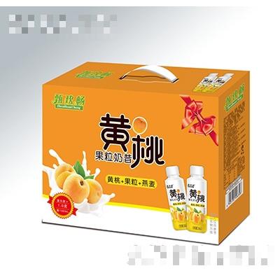 甄歡暢黃桃果粒奶昔箱裝