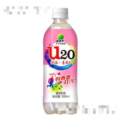 北大荒U20蜜桃味汽水500ml
