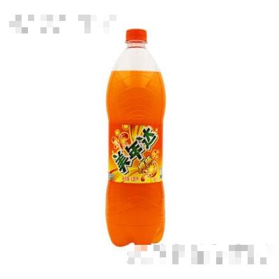 美年達碳酸飲料汽水橙味1.25L