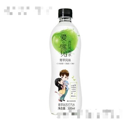 愛·遇見青蘋味蘇打汽水500ml