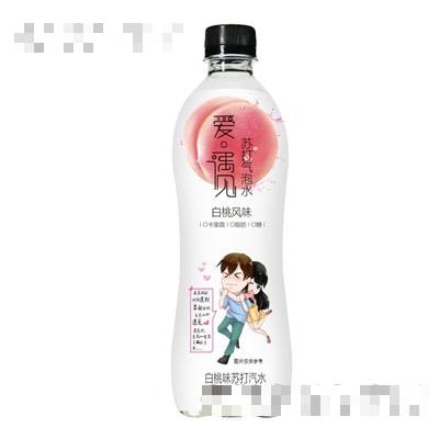 愛·遇見白桃味蘇打汽水500ml