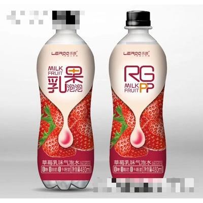 樂路草莓乳味氣泡水480ml