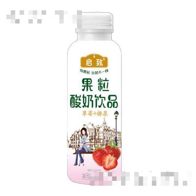 啟致果粒酸奶飲品草莓+椰果310ml