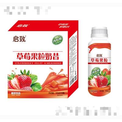 啟致草莓桃果粒酸奶310ml×10瓶