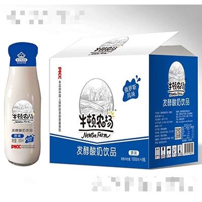 牛頓農場發酵酸奶1000mlx6瓶