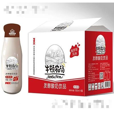 牛頓農場發酵酸奶炭燒味1000mlx6瓶