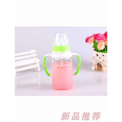 qoopo有柄直身標口感溫小奶瓶