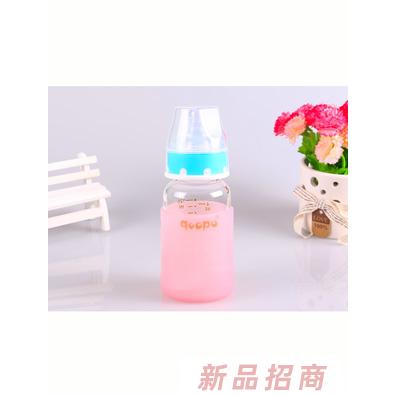 qoopo護理型感溫防摔玻璃小奶瓶120ml