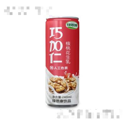 綠思康巧加仁核桃花生乳240ml