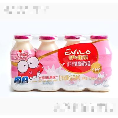 伊唯樂成長(zhǎng)型乳酸菌飲品草莓味100mlx4瓶