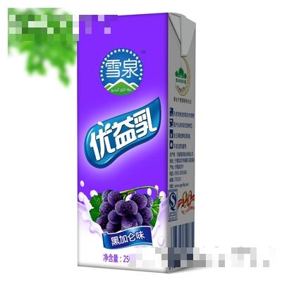 雪泉黑加侖酸牛奶飲品