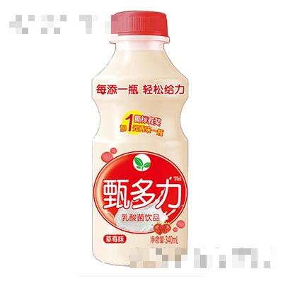 甄多力乳酸菌飲料草莓味340ml