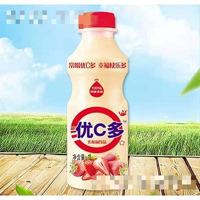 優C多乳酸菌飲品草莓味1L