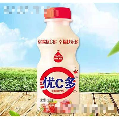 優C多乳酸菌飲品草莓味340ml