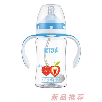 比酷熊tritan奶瓶-草莓圖案