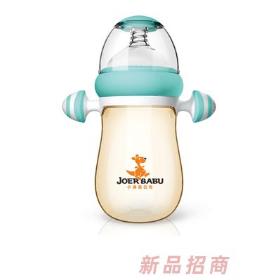 小袋鼠巴布自動按摩手柄PPSU奶瓶BP-892藍色