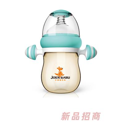 小袋鼠巴布自動按摩手柄PPSU奶瓶BP-891藍色