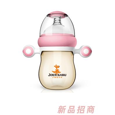小袋鼠巴布自動按摩手柄PPSU奶瓶BP-891粉色