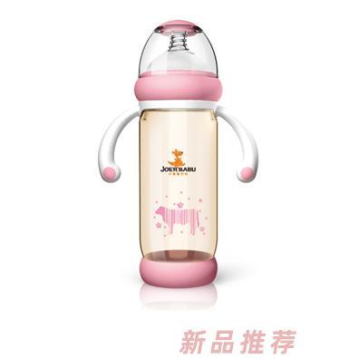 小袋鼠巴布防燙PPSU奶瓶BP-858粉色