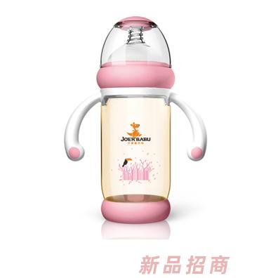 小袋鼠巴布防燙PPSU奶瓶BP-857粉色