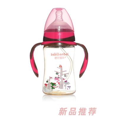 芭芘寶貝PPSU寬口徑奶瓶紅色